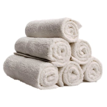 Set 12 asciugamani professionali 100% cotone bianco misura 50x85 cm per parrucchieri