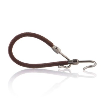 Brown elastic band with hook