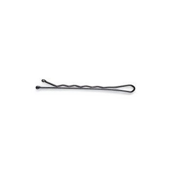 12 bulk crimped black bobby pins