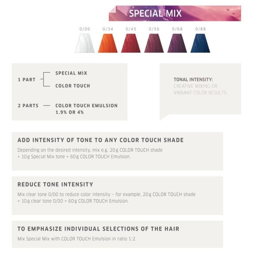 Cartella colori Color touch Special mix