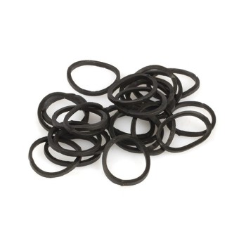 Elastici per capelli in caucciu nero Y659