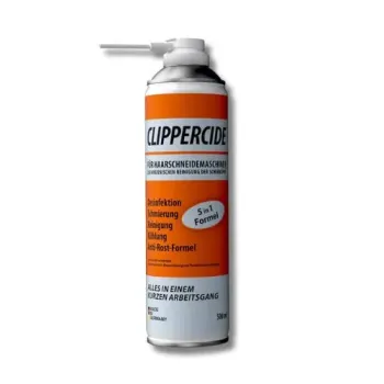Clippercide Spray 5 in 1 disinfettante e lubrificante per testine tagliacapelli professionale 400ml
