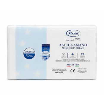 Roial ASC443 asciugamani carta a secco goffrata 30x40cm 50 pezzi
