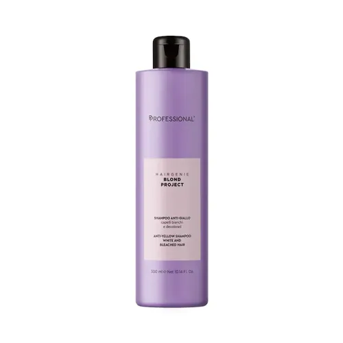 Professional Hairgenie Blond Project Shampoo Antigiallo 300ml per capelli bianchi, decolorati e con mèches